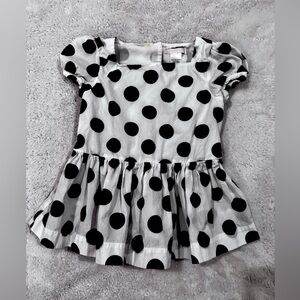 Hair and Jack Black Polka Dot Kids Top